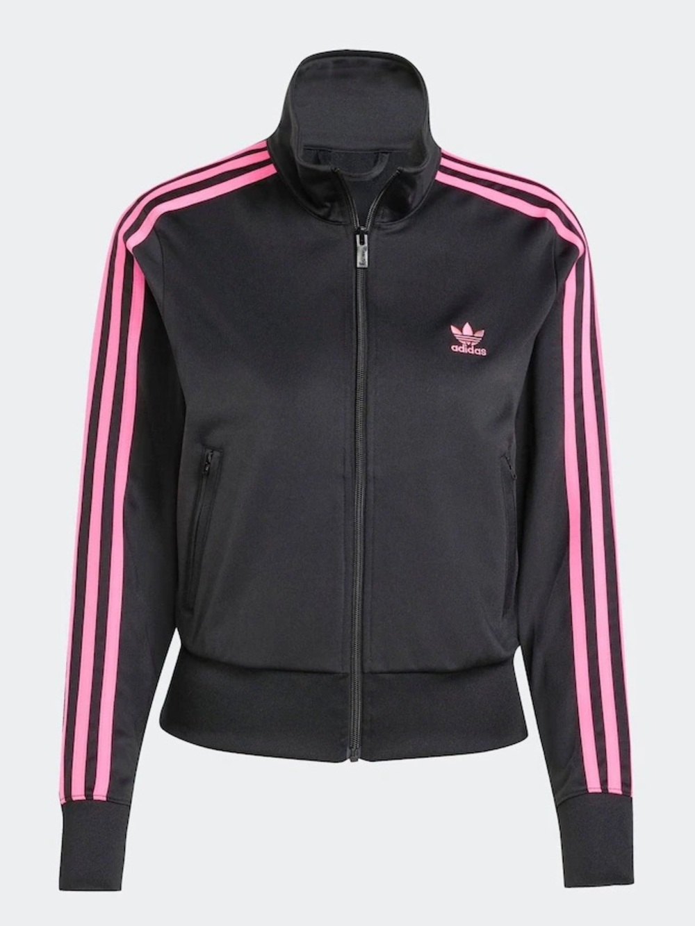 NWT Adidas Originals Firebird Track Jacket in Black/ Lucid Pink XS